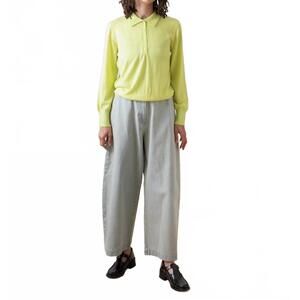 NEW ALI GOLDEN long sleeve polo in light highlighter